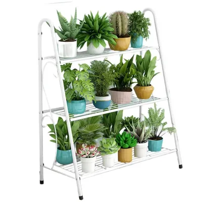 Produktbild von Blumenregal Blumentreppe Pflanzentreppe Blumenständer Pflanzen Regal Metall