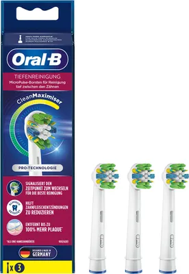 Produktbild von Oral-B AUFSTECKBÜRSTEN CLEANMAXIMIZER (TIEFENREINIGUNG  3ER)