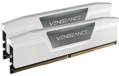 Produktbild von DIMM 32 GB DDR5-6400 (2x 16 GB) Dual-Kit (weiß, CMK32GX5M2B6400C32W, Vengeance, INTEL XMP)