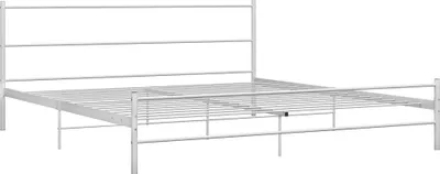 Produktbild von vidaXL Bettgestell Weiß Metall 200×200 cm