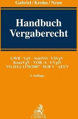 Obrázek produktu pro Handbuch Vergaberecht