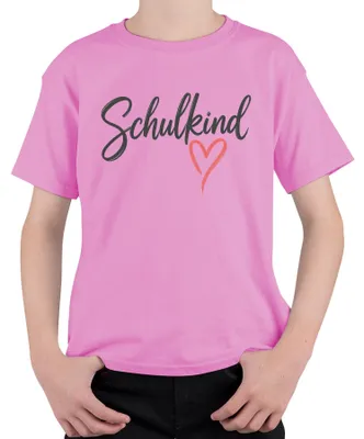 Immagine prodotto di Maglietta per bambina, regalo per l'inizio della scuola, taglia 140, colore rosa, ideale per il primo giorno di scuola