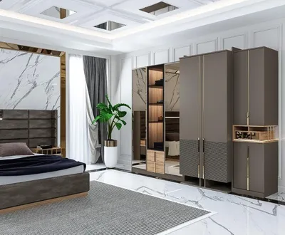 Obrázok produktu pre Luxusná skriňa so zrkadlom, vyrobená z kvalitného materiálu