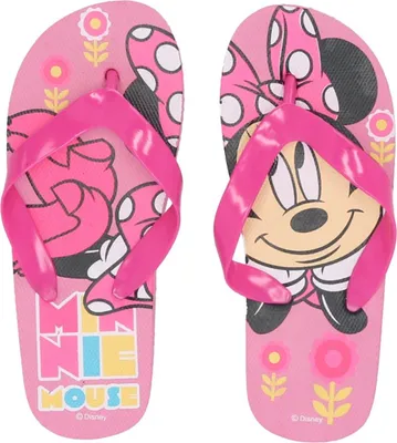 Produktbild von Minnie Mouse Bade-Sandalen Flip-Flops Badeschlappen Badelatschen für Kinder Rosa 31/32 cm