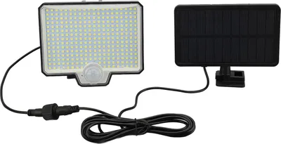 Obrázek produktu pro LED solární světlo 294led pohybový senzor nástěnné světlo IP65 vodotěsné 1800mah baterie pro vnitřní a venkovní 1 sada