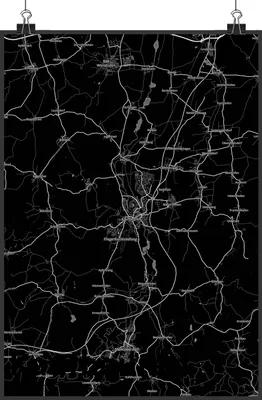 Produktbild von Mr. & Mrs. Panda Bild Kaufbeuren DIN A4 - Geschenk, Wandbild, drucke, Stadt Dorf Karte Landkarte Map Stadtplan, kunstdruck poster, wanddeko