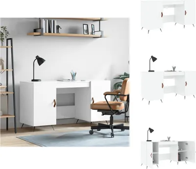 Obrázok produktu pre vidaXL Stôl vysoký lesk biely 140x50x75 cm materiál na báze dreva - Stoly