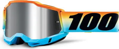 Image de Lunettes de moto 100% MX Cross Accuri Gen. 2 miroir avec revêtement anti-buée