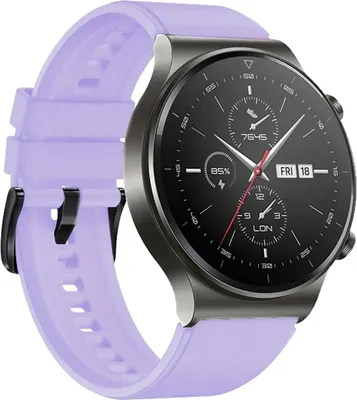 Produktbild von Silikonarmband für Huawei Watch GT 2, 3, 4, 2 Pro, 3 Pro, 4 Pro, GT 2e - Lila