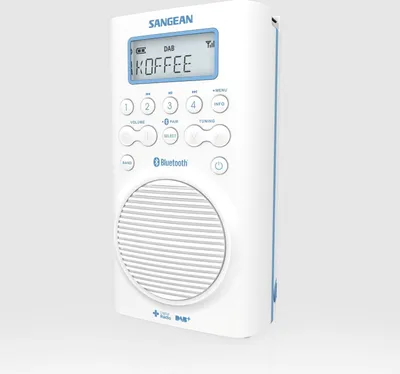 Produktbild von Sangean Aquatic 205, Uhr, DAB+, FM, Weiß, Wasserdicht