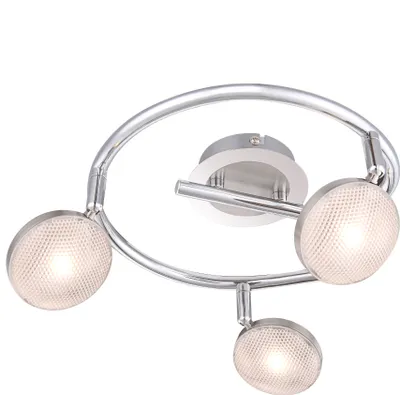 Produktbild von Globo Deckenleuchte Dl Nickel Matt, Chorm, Aluminium, 3Xled 56184-3
