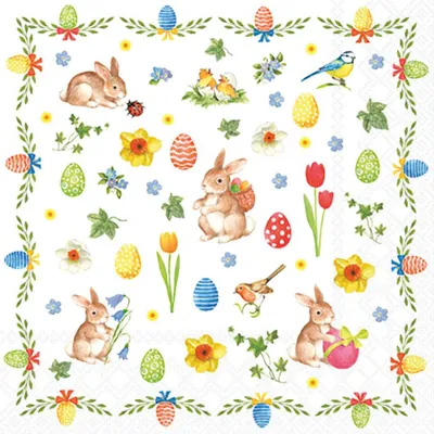 Produktbild von Servietten 25x25 cm - Easter collage