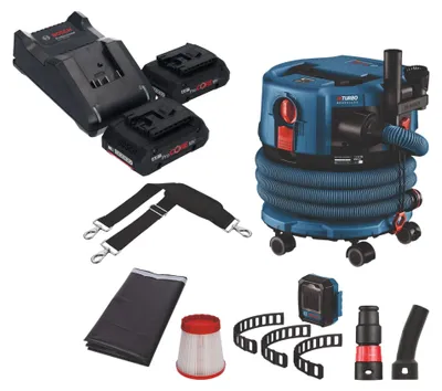 Immagine prodotto di Bosch GAS 18V-12 MC Aspiratore professionale a batteria BITURBO Brushless + 2x batteria ProCore 4,0 Ah + caricabatterie + accessori