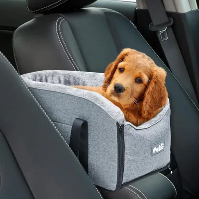 Produktbild von Hundekonsolen-Sitz für kleine Haustiere, waschbar, für Hunde und Katzen, Sitzerhöhung für die Autoarmlehne