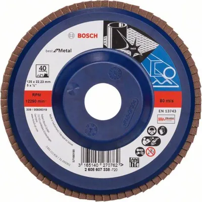 Obrázek produktu pro Klapkový kotouč Bosch Best for Metal straight X571 125x22,23 K 40