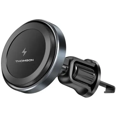 Imagen del producto de Soporte para teléfono – THOMSON – Magnético – Cargador de coche inalámbrico compatible con Qi – 15 W