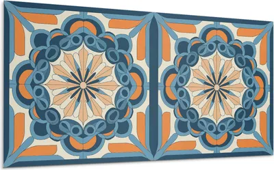 Produktbild von Mandala-Muster Mit Blumenmotiv – Selbstklebende Fliesen – Wandverkleidung – Wandpaneel – PVC Fliesen – Vinylflisen – PCV Flisen – Selbstklebend – Wanddeko – 120 x 60 cm