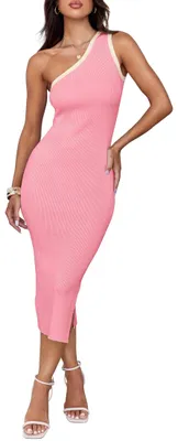 Immagine prodotto di Abito estivo da donna ZESICA, con una spalla, aderente, collezione 2024, casual, senza maniche