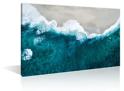 Leinwandbild Sandstrand, 90x60 cm, modern, aufhängbereit