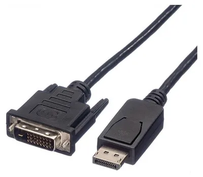 Imagen del producto de ROLINE, cable DisplayPort (DP) a DVI, conector DisplayPort (macho) - conector DVI (macho), color , 1,5 metros
