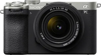 Zdjęcie produktu dla Sony α 7C II + FE 28-60mm F4-5.6, 33 MP, 7008 x 4672 px, Exmor R CMOS, 4K Ultra HD, Ekran dotykowy, Czarny, Srebrny