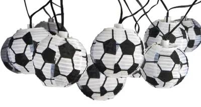 Produktbild von Solarlichterkette Lichterkette Fußball-Lampions Solar 10er LED