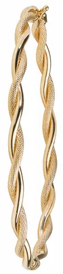 Produktbild von Atemberaubender 9 Karat (375) Gold Damen - Klappbar Armreif - 4mm; TRS14233