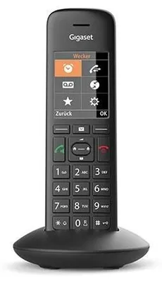 Zdjęcie produktu dla Gigaset C570HX, Telefon analogowy/DECT, Zestaw słuchawkowy bezprzewodowy, Głośnik, 200 wejścia, Nazwa i identyfikacja dzwoniącego, Czarny