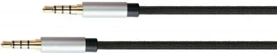 Productafbeelding van Python GC-M0227 Python Audiokabel 4-pol. Klinkenstecker, schwarz 1m