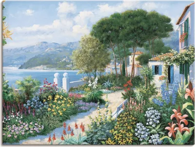 Produktbild von ARTland Leinwandbild Verstecktes Paradies Größe: 40x30 cm