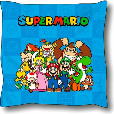 Produktbild von Super Mario Dekokissen 35×35 - Kissenbezug mit Füllung