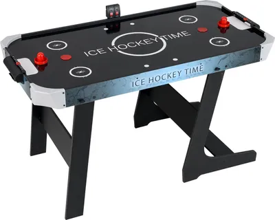 Produktbild von GOPLUS Airhockey Tisch Klappbar, Tischhockey mit elektronischer Punktezählung, 12V Motor, 2 Pucks & 2 Schläger, stehendes Hockeyspiel Set für Büro