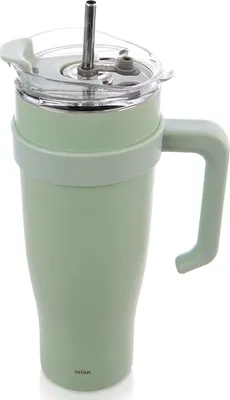 Produktbild von Reisebecher 1,2 l Edelstahl mit Henkel