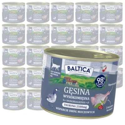 Produktbild von Baltica Regionale Geschmacksrichtungen Gans 24x185g Getreidefreie Nassnahrung Für Sterilisierte Katzen