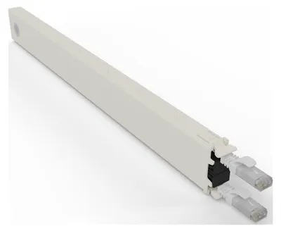 Produktbild von PATCHBOX .one / Cassette / 8RU / UTP / White, 0,8 m, Cat6a, U/UTP (UTP), RJ-45, RJ-45, Weiß