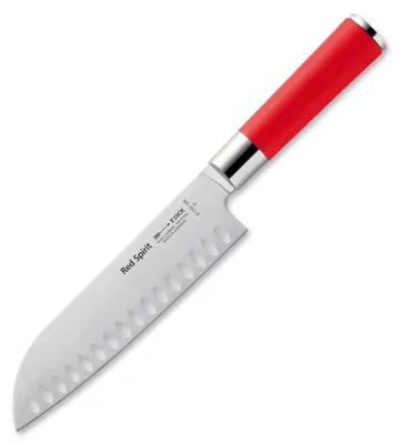 Produktbild von F. Dick Santoku, Küchenmesser, Red Spirit (Messer mit Klinge 18 cm, X55CrMo14 St
