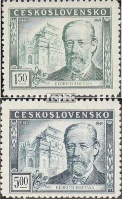 Produktbild von Briefmarken Tschechoslowakei 1949 Mi 578-579 (kompl.Ausg.) postfrisch Smetana