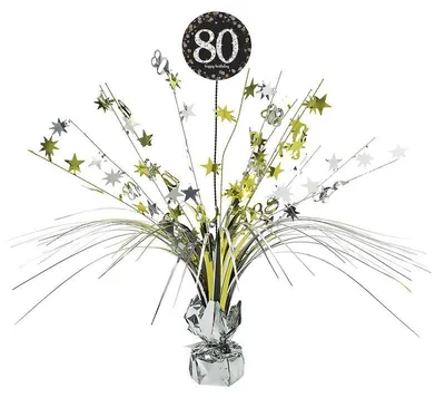 Image de 80. Anniversaire or Décoration de table