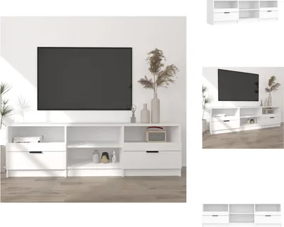 Produktbild von vidaXL TV-Schrank Weiß 150x33,5x45 cm Holzwerkstoff -  TV-Möbel