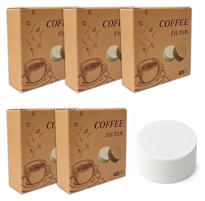 Produktbild von Rundes Kaffee-Filterpapier - 500 Stück - Für Siebträger-Espressozubereitung - 51 mm Durchmesser