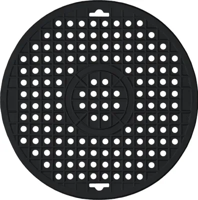 Produktbild von SPÜLBECKEN Einlage Ø31cm rund Spülbeckenmatte Spülbeckeneinlage Spülmatte Abtropfmatte Matte 131 (Schwarz)