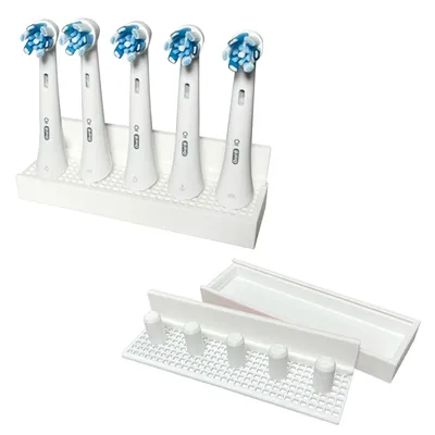 Produktbild von Aufsteckbürstenhalter für Oral-B iO - 5 Halter - Weiß - Ohne Bohren