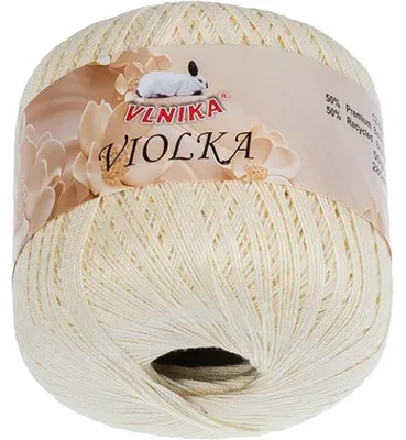 Zdjęcie produktu dla Przędza Violka - 50 g / 285 m - naturalna