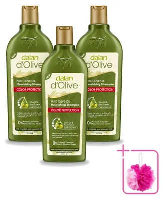 Obrázok produktu pre 3 x Šampón Dalan d'Olive na ochranu farby pre poškodené vlasy, 400 ml - výhodný balík - 3 kusy