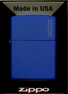 Immagine prodotto di Accendino Zippo #229ZL blu reale opaco con cerniera, Zippo Regular, 1290008