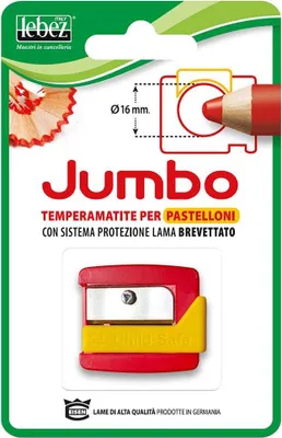 Obrázok produktu pre Lebez 117B, Ručný orezávač ceruzky, Červená, Žltá, 1,6 cm, Blistr, 10 kusov