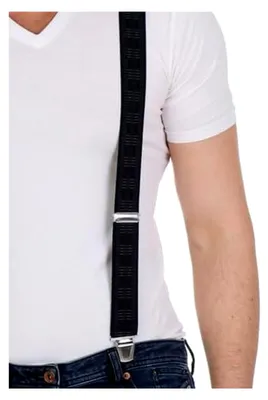 Produktbild von Herren Hosenträger aus Deutschland Verstellbar bis 130 cm mit Nadelstreifenmuster