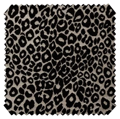 Produktbild von novely® LEO Jacquard-Möbelstoff im Leopardenmuster – Chenille, Meterware 1 lfm - Farbe: 235 Beige-Schwarz