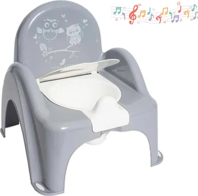 Produktbild von Tega Baby Spieluhr - Potty EULE Stuhl grau