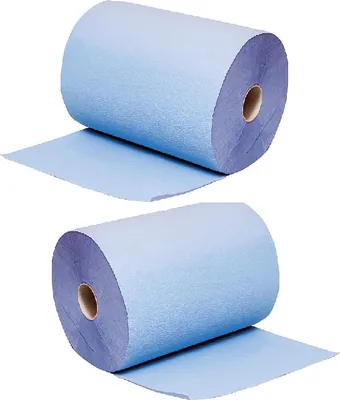 Produktbild von Iwetec 2x Putzrolle Premium 3-lagig blau